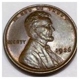 1926 Lincoln Wheat Cent Penny AU/BU