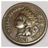 1864-L Indian Head Penny Rare Date