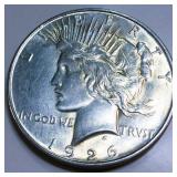 1926-D Peace Silver Dollar AU/BU