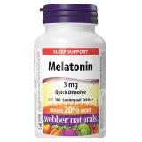 Webber Naturals Melatonin 3 mg, 180ct
