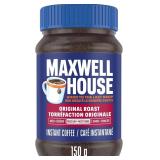 Maxwell House Original Roast Instant Coffee, 150g