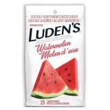 4x Luden's Throat Drops Watermelon, 25ct each pk