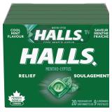 20pk HALLS Cool Mint Cough Drops 9ct