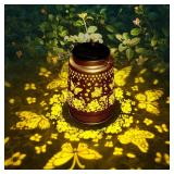 JOBOSI Solar Butterfly Lantern, Garden Decor