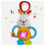 KiddoLab Bunny Teether Rattle Musical Toy