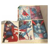 5PC DC Comics Superman Red and Blue