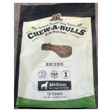 $20 12 Pack Med Chew A Bulls Brush