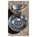 2 x 15 oz Marble Stainless Steel Pet Bowl