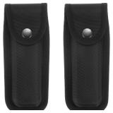 SEALED 2PK Nylon Pocket Knife Sheath w/Closure