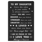 NEW Daughter Wallet Card