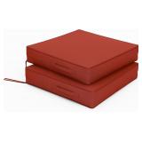NEW $160 Patio Chair Cushions 24 X 24 X 4 Inch,Red