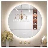 NEW $200 Round LED Bathroom Mirror
