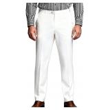 NEW $43 Mens Expandable Waist Dress Pants -44Wx33L