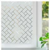 (17.5x78.7) Window Privacy Frosted Glass Film