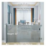 NEW $59 Punch-Free Retractable Baby Gate