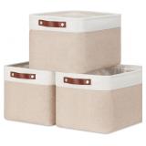 NEW $40 (3pcs) Fabric Storage Bins