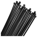 SEALED (12') 100pk Black Self Locking Zip Ties