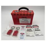 $120 Lockout/Tagout Safety Box + Locks & Tags