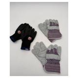 Work Gloves Set (3 Pairs, New)