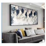 NEW $100 (20'x40') Framed Wall Art Leaf Botanical