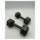 15 lb Hex Dumbbells Pair (Used)