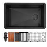 NEW $360 Black Undermount Kitchen Sink,16