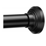 NEW $45 (5.5 ft) Matte Black Shower Curtain Rod