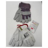 Work Gloves Lot (2 Pairs, New)