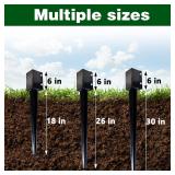 NEW $76 4Pack Fence Post Anchors