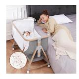 NEW $165 Baby Bassinet Bedside Sleeper - 3 in 1