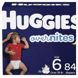 HUGGIES Overnites Nighttime Diapers 6sz 48ct