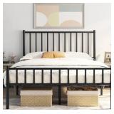 NEW $180 Jurmerry Metal Queen Bed Frame - Black
