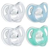 NEW 4PK Tommee Tippee Silicone Pacifiers