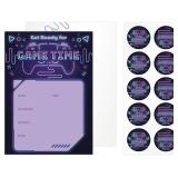 NEW 50PK Gamer Party Invitations w/Stickers
