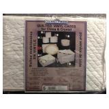 (3Pk) Quilted Vinyl Cases For China & Crystal