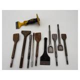 $300 11-pc Concrete Chisel & SDS Plus Tool Lot