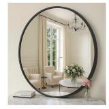 NEW $60 SONGMICS Round Mirror, Bathroom