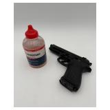 $100 Black Airsoft BB Pistol + Crosman BBs