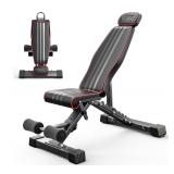 NEW $110 Yoleo Adjustable Weight Bench, 660LB