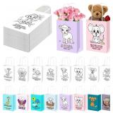 SEALED 16PK Reusable Animal Coloring Goodie Bags