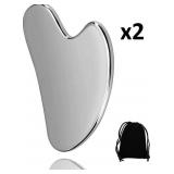 NEW 2PK Facial Massage Tool, Stainless Steel