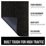 NEW $72 GORILLA GRIP Waterproof Door Mat, 47'x35'