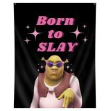 NEW Shrek 'Born to Slay' Tapestry 90x120cm