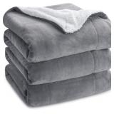 SEALED $69 (K) Sherpa GentleSoft Fleece Blanket