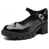 NEW $66 (6) NewBella Leather Mary Jane Pumps