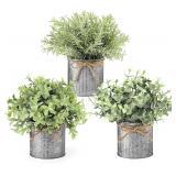 NEW $35 (3pc) Baoyouni Mini Fake Plants