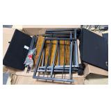 NEW $70 Foldable End Table, with wheels and cube