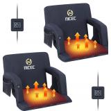 NEW $178 2 Pk Nice C Heated Bleacher Seat,
