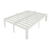 NEW $180 (Q) White Queen Bed Frame 14 Inch