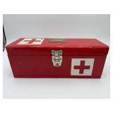 Metal First Aid Box w/ Contents (Used)